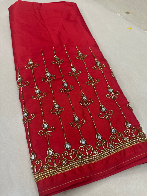 Aari Work Blouse Fabric Rich Design with Less price-499/-