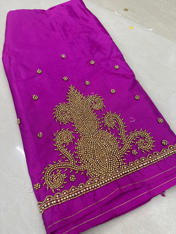 Aari Work Blouse Fabric Rich Design with Less price-499/-