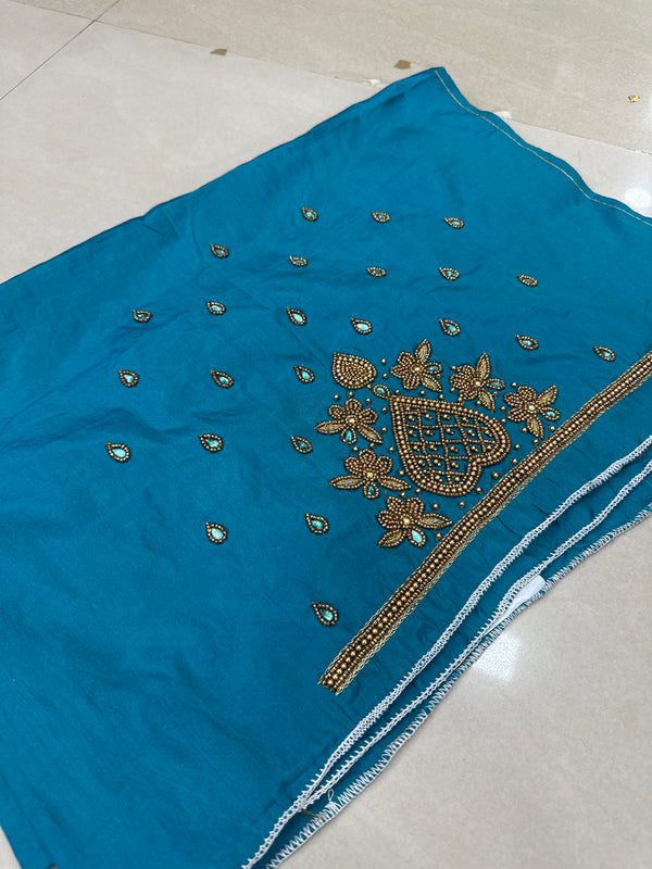 Aari Work Blouse Fabric Rich Design with Less price-499/-