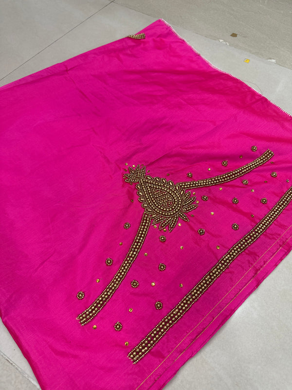 Aari Work Blouse Fabric Rich Design with Less price-499/-