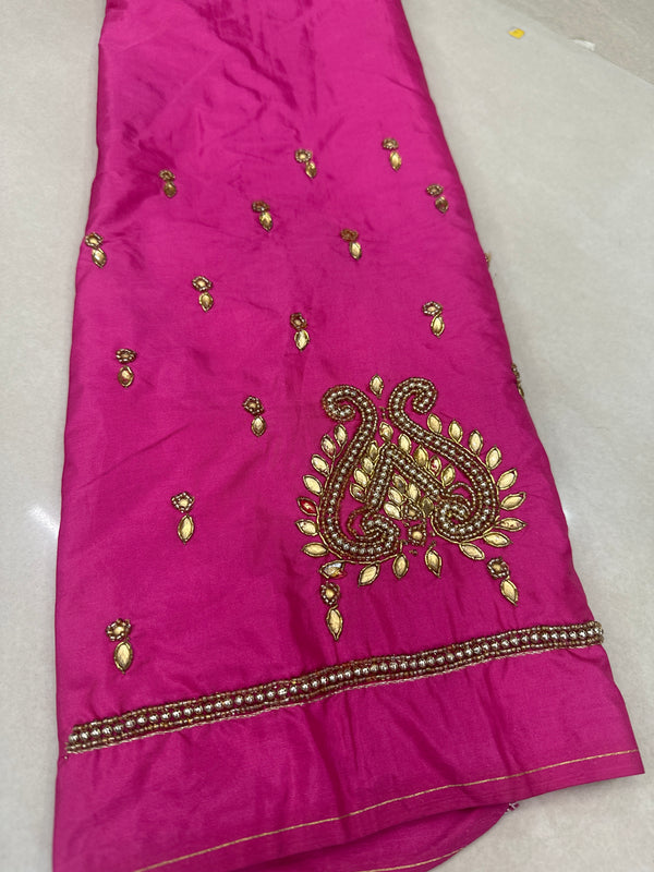 Aari Work Blouse Fabric Rich Design with Less price-499/-