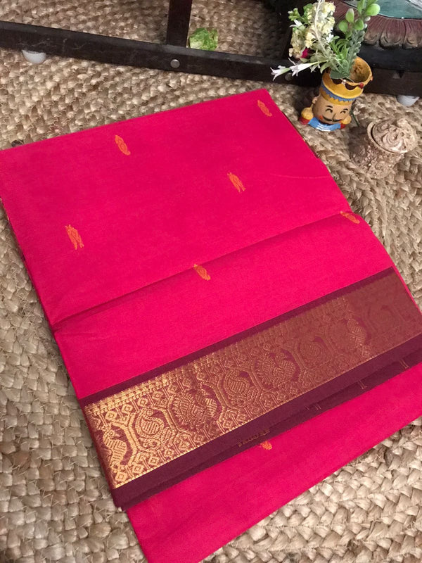 Amazing Chettinadu Cotton Silk Saree