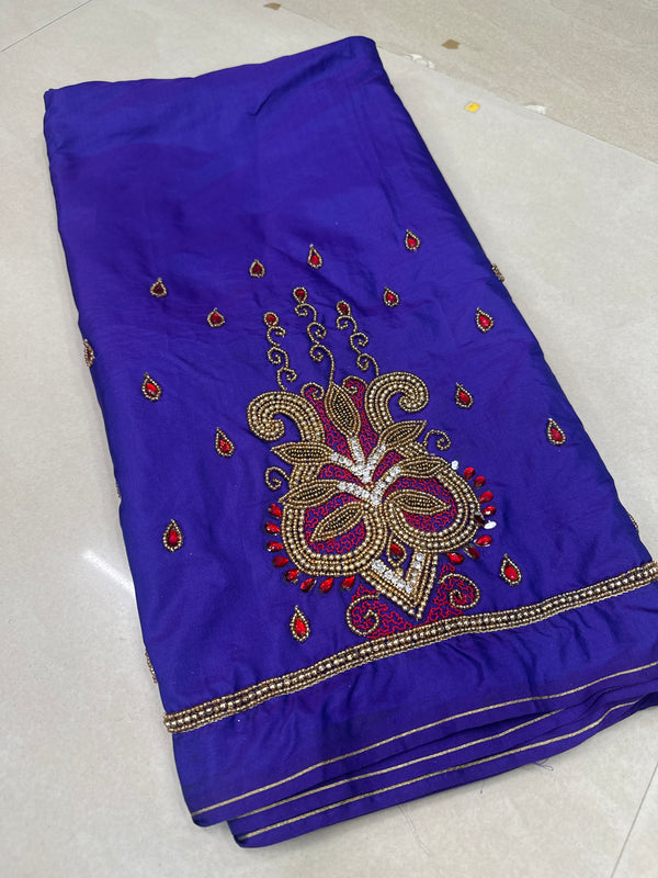 Aari Work Blouse Fabric Rich Design with Less price-499/-