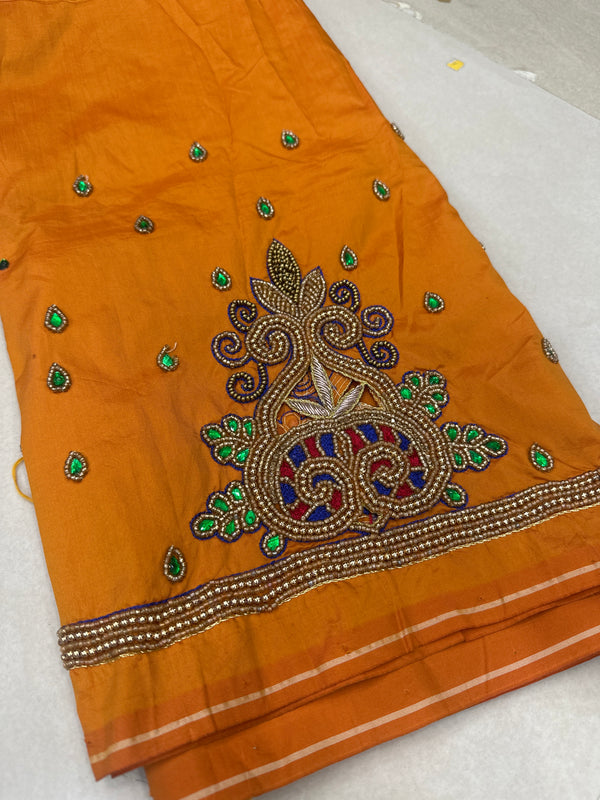 Aari Work Blouse Fabric Rich Design with Less price-499/-