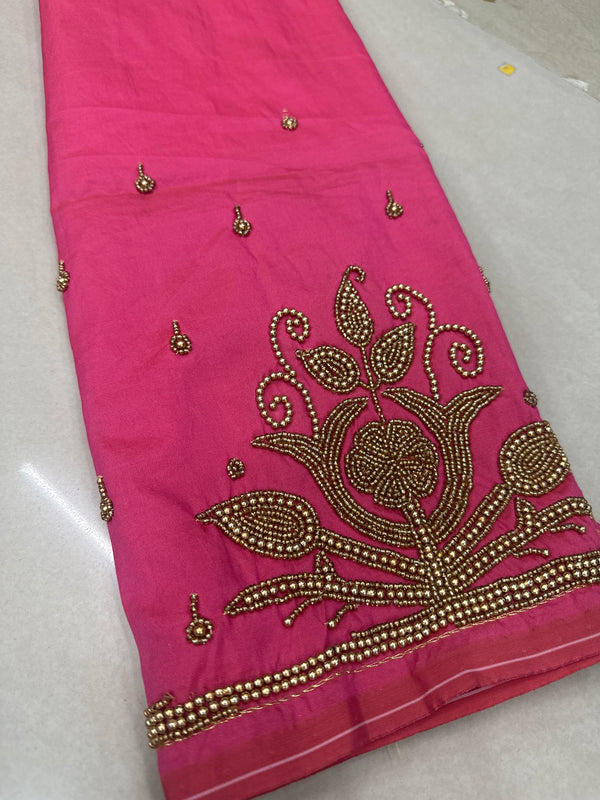 Aari Work Blouse Fabric Rich Design with Less price-499/-