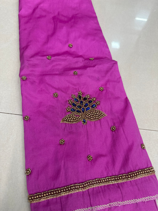 Aari Work Blouse Fabric Rich Design with Less price-499/-