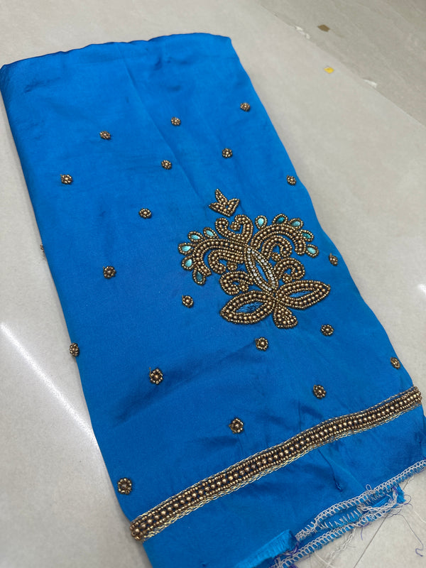 Aari Work Blouse Fabric Rich Design with Less price-499/-