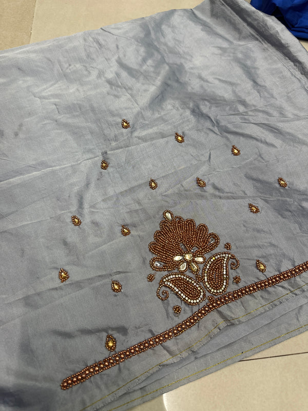 Aari Work Blouse Fabric Rich Design with Less price-499/-