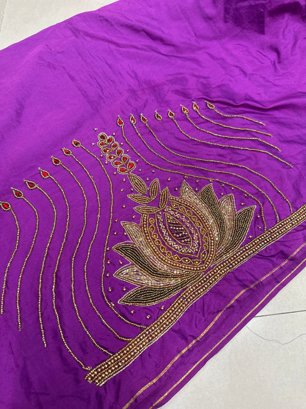 Aari Work Blouse Fabric Rich Design with Less price-499/-