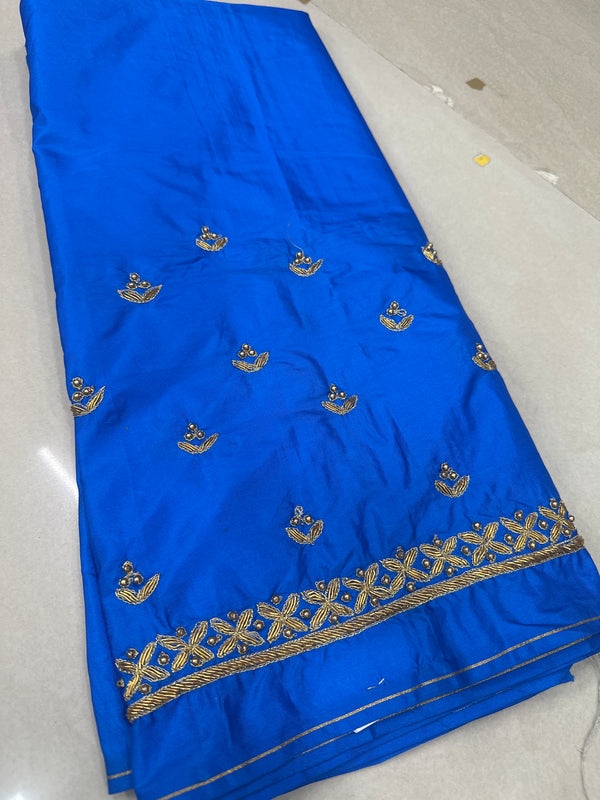 Aari Work Blouse Fabric Rich Design with Less price-499/-