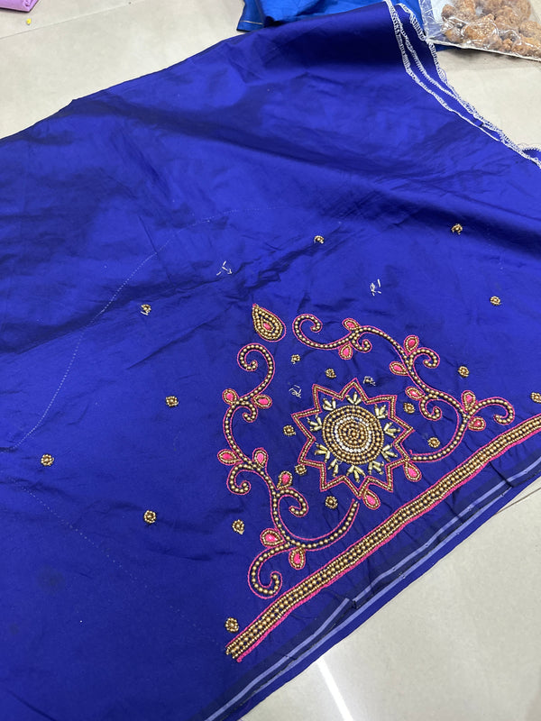 Aari Work Blouse Fabric Rich Design with Less price-499/-