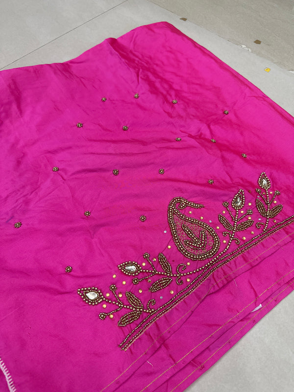 Aari Work Blouse Fabric Rich Design with Less price-499/-