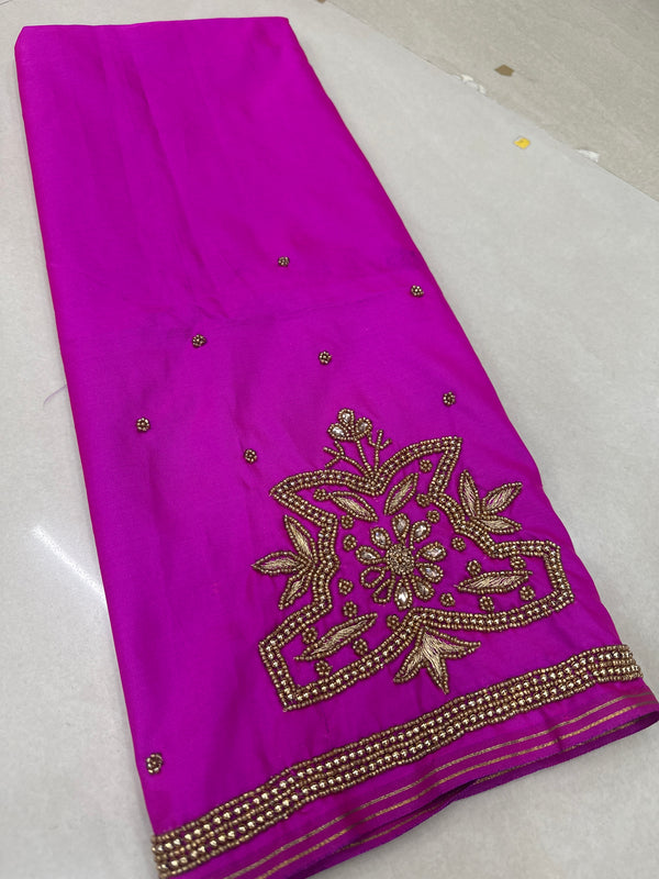 Aari Work Blouse Fabric Rich Design with Less price-499/-