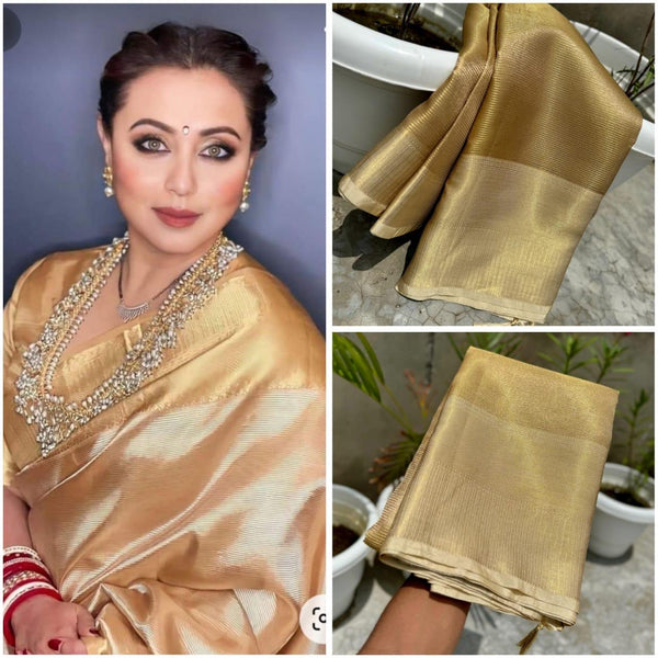 Rani Mukherjee tissue silk saree