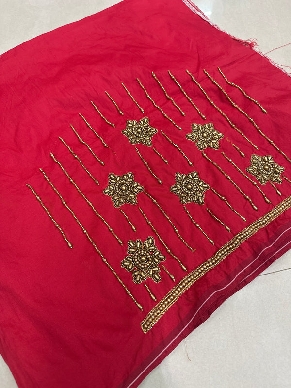 Aari Work Blouse Fabric Rich Design with Less price-499/-