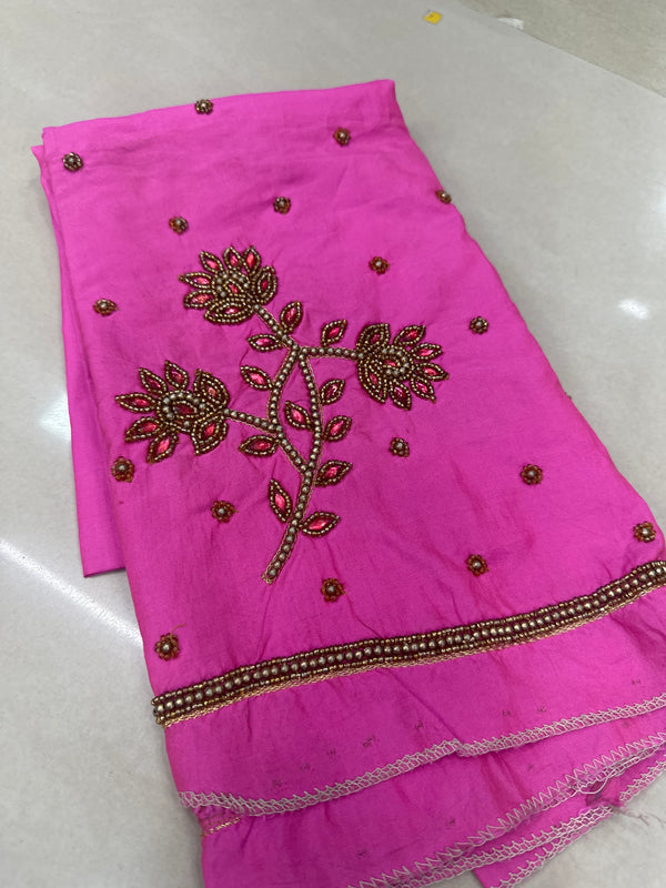 Aari Work Blouse Fabric Rich Design with Less price-499/-