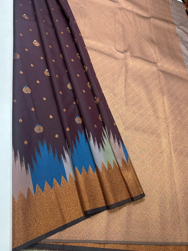 Temple  border soft silk