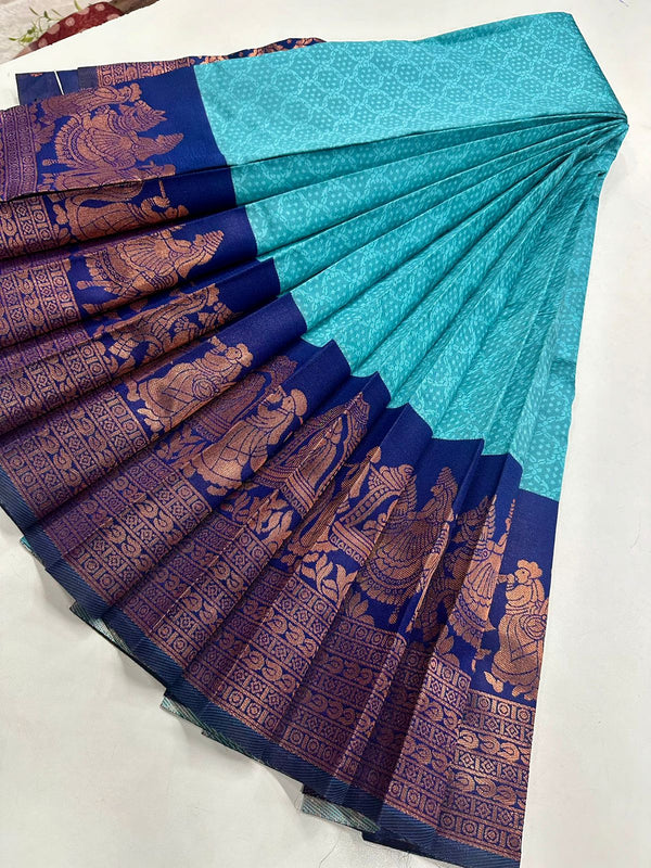 EMBOSSED PALLAKU SAREE