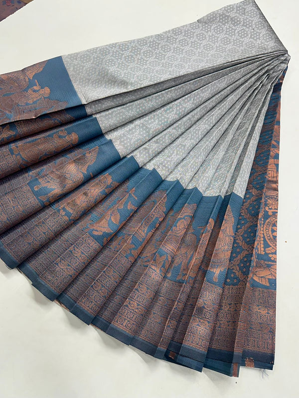 EMBOSSED PALLAKU SAREE