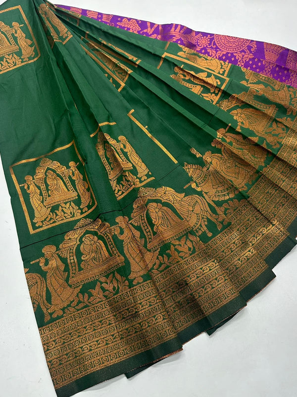 COPPER PALLAKU SAREE