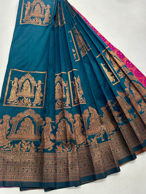 COPPER PALLAKU SAREE