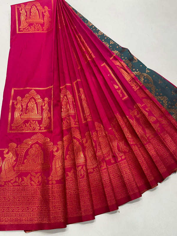 COPPER PALLAKU SAREE