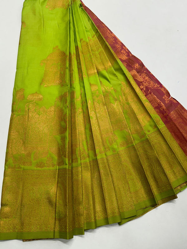 COPPER PALLAKU SAREE