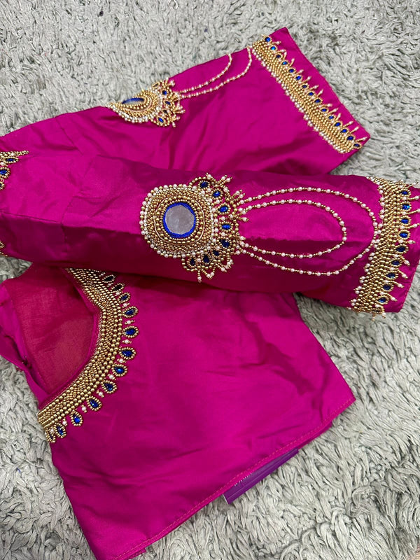 PINK AARI WORK BLOUSE