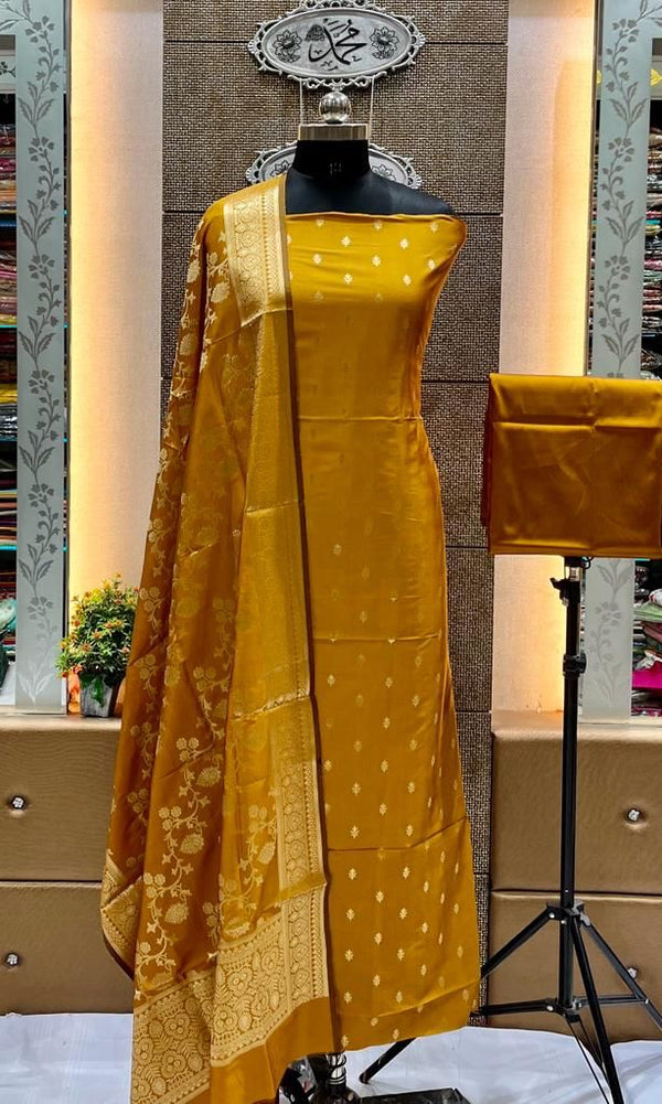 Banarasi Unstitched Salwar kameez with Dupatta