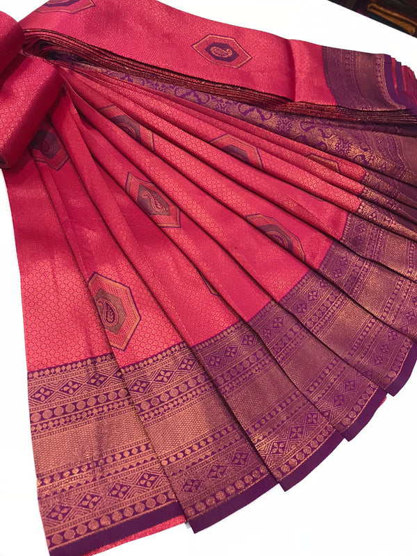 KANCHIPURAM SOFT SILK SAREE