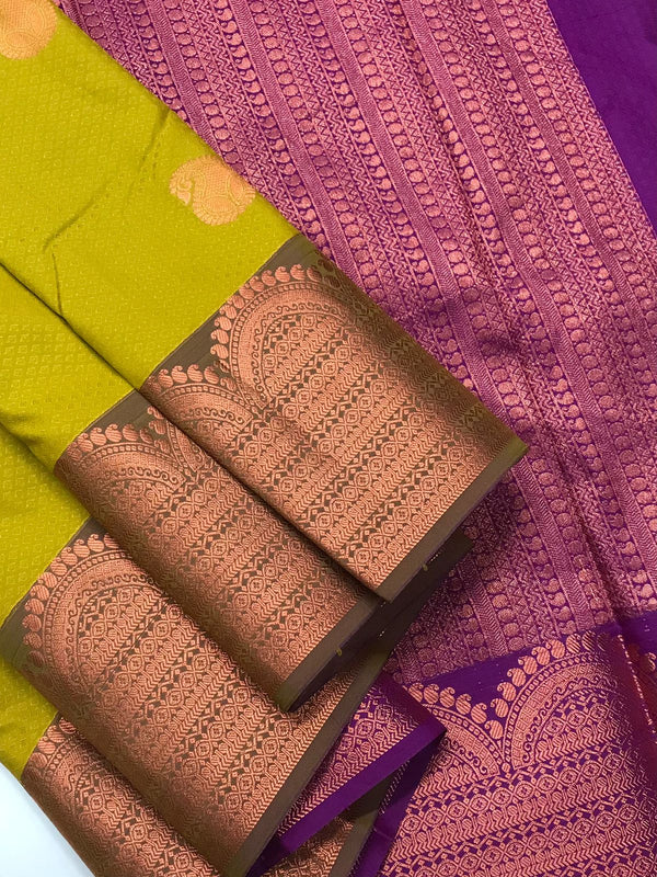 BRIDAL SOFT SILK SAREE WITH RICH PALLU