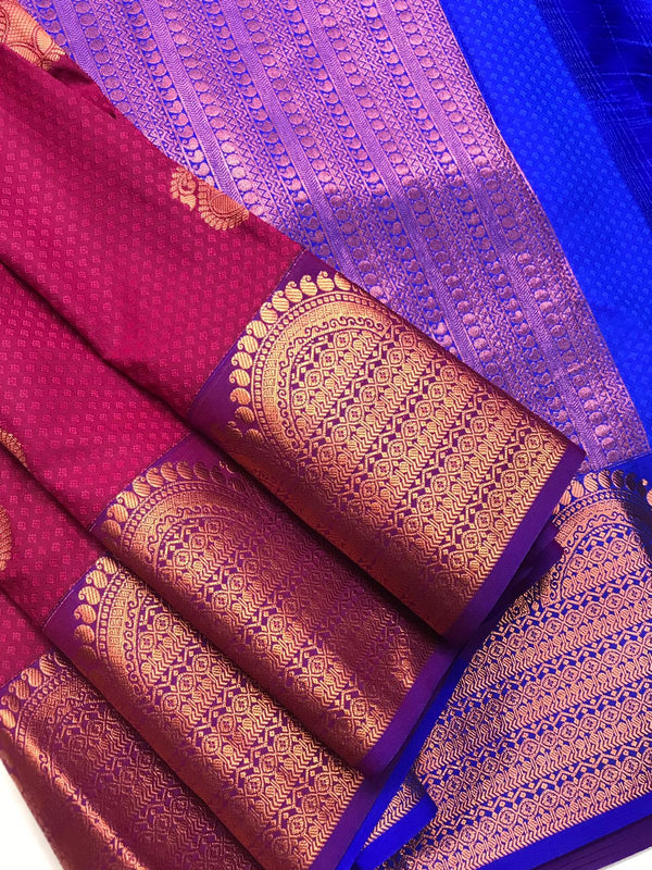 BRIDAL SOFT SILK SAREE WITH RICH PALLU