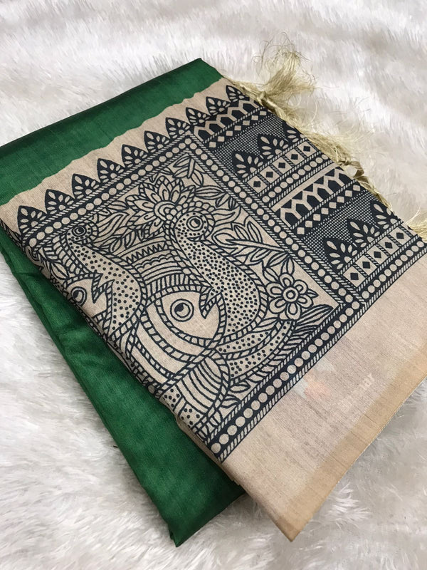 Tusser Silk Saree